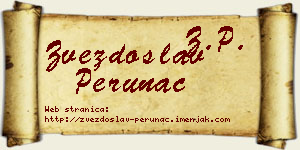Zvezdoslav Perunac vizit kartica